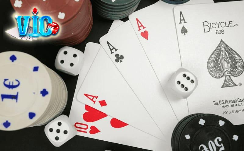 Tứ quý là tay bài mạnh đáng gờm khi chơi Poker